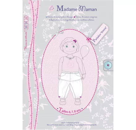 ART DU FIL : Patron de couture 'Madame Maman' Pantalon Emma ART DU FIL : Patron de couture 'Madame Maman' Pantalon Emma