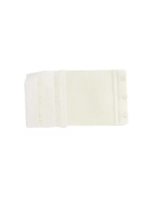 ART DU FIL : Rallonge extensible de soutien-gorge 3 agrafes/2 portes '3B Com' Blanc 6 cm