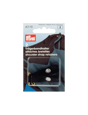 ART DU FIL : Lot de 2 attaches bretelles avec épingle de sureté 'Prym' Noir