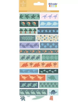 SCRAPBOOKING : Autocollants 'Artemio - Dinos & Co' 3 Planches