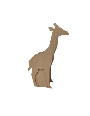 SUPPORTS A DECORER : Pot à crayons en papier mâché 'Decopatch' Girafe 15x5x23.5 cm
