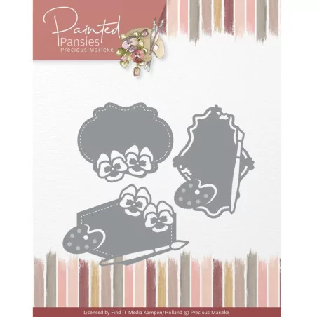 OUTILLAGE & MACHINES : Dies / Matrices de découpe 'Precious Marieke' Pansies Labels