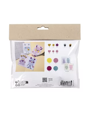 ENFANTS : Mini Kit DIY 'Creativ Company' Collage Monstre