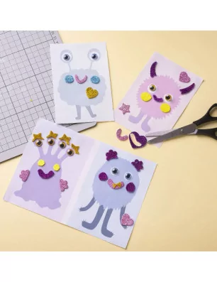 ENFANTS : Mini Kit DIY 'Creativ Company' Collage Monstre