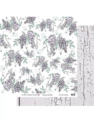 SCRAPBOOKING : Papier double 30x30 'La Petite Française - Ostara' 4