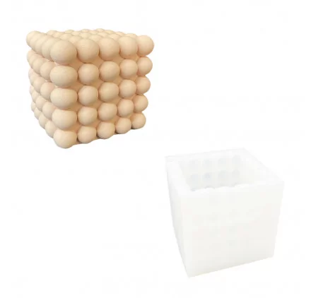 MODELAGE ET MOULAGE : Moule en silicone 'Unicraft - Jesmonite' Cube bulle