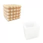  Moule en silicone 'Unicraft - Jesmonite' Cube bulle
