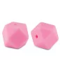 Perle en silicone 'La Fourmi Créative' Diamant Rose néon 14x18 mm Perle en silicone 'La Fourmi Créative' Diamant Rose néon 14x18 mm
