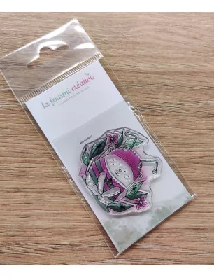 TAMPONS TRANSPARENTS : Tampon transparent 'Chou & Flowers' Doudou Fourmi
