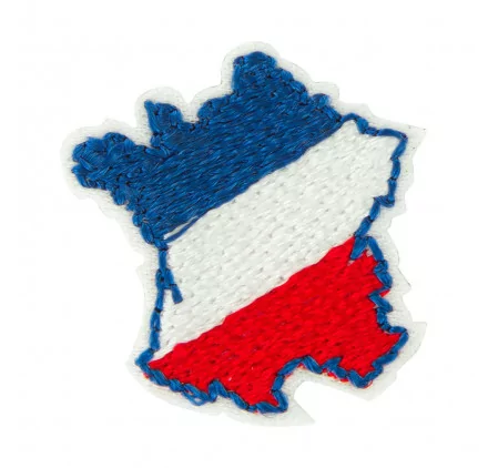 ART DU FIL : Ecusson à thermocoller 'Com'1 idée' Carte de France 2.5x2.3 cm ART DU FIL : Ecusson à thermocoller 'Com'1 idée' Carte de France 2.5x2.3 cm