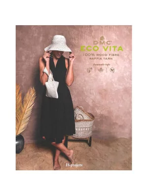 LIVRES SUR LE TRICOT : Livre 'DMC - Eco Vita' Raphia 18 projets