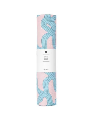 ART DU FIL : Coupon de tissu canevas 'Rico Design' Mycélium Rose 50x140 cm