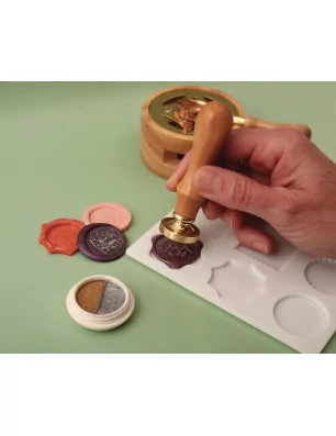 OUTILS ET ACCESSOIRES CARTERIE : Poudre pour sceau de cire 'Graine Créative' Or et Argent