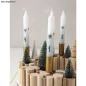 Lot de 2 Supports à bougie longue 'Rayher' Noir 2.3 cm