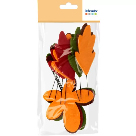 SCRAPBOOKING : Lot de 12 feuilles en feutrine 'Artemio' 12-13 cm