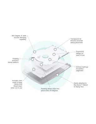 OUTILS CARTERIE : Stamp & Spin Tool 'Sizzix'