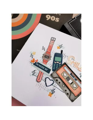 IDEES CREATIVES : Retro 90' la nouvelle collection de Mes P'tits Ciseaux. Découvrez notre kit de démarrage Big Shot 'Sizzix'