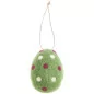 Pendentif oeuf à pois 'Rico Design' Vert