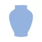 Lot de 2 Pochoirs 'Artemio - Bleu' Vase 20x20 cm Lot de 2 Pochoirs 'Artemio - Bleu' Vase 20x20 cm