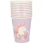 Lot de 10 gobelets en carton 'Artemio' Liberty Licorne 270 ml