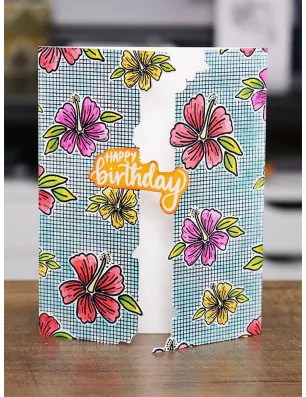 SCRAPBOOKING : Tampon caoutchouc monté mousse 'Ranger' Luau