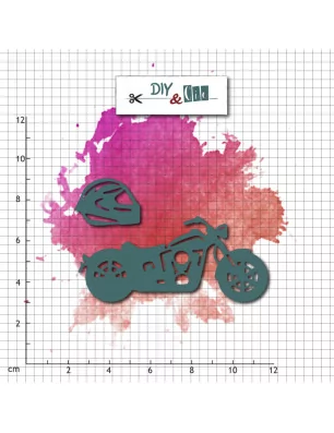 DIES DECOUPE ET GAUFRAGE : Dies / Matrices de découpe 'DIY & Cie - Ado et Cie' Moto