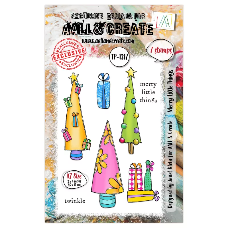 TAMPONS TRANSPARENTS : Tampons transparents 'AALL and Create' Merry Little Things 1317 TAMPONS TRANSPARENTS : Tampons transparents 'AALL and Create' Merry Little Things 1317
