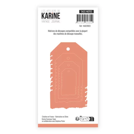Kit De 5 Matrices à Découper Métal Pour Marque-pages - Dies Pour Scrapbooking, Cartes, étiquettes DIY
