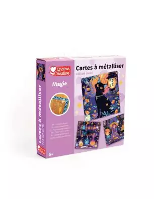 ENFANTS : Cartes à métalliser 'Graine créative' Magie