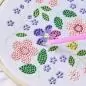 Kit Diamond Painting sur toile 'Rico Design' Fleurs 20 cm Kit Diamond Painting sur toile 'Rico Design' Fleurs 20 cm