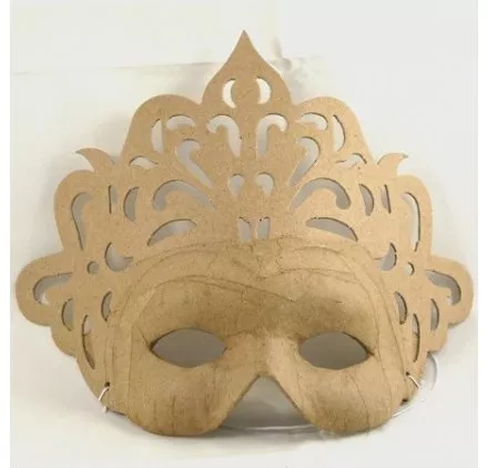 SUPPORTS A DECORER : Masque Princesse 'Decopatch' 21 x 26 cm